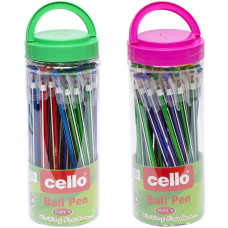 Ручка масляна "Cello" /CL568L/ синя, 50шт в банці (50)