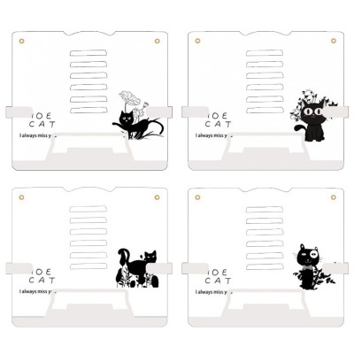 Підставка для книжок металева "JO" /5555-322-B/ "Cats" 21*21см (1/12/48)