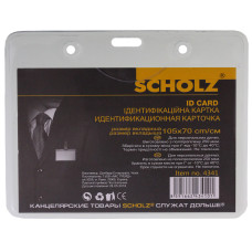 Бедж "SCHOLZ" /4341/ горизонт 90х117мм (вн.разм 70х105) (100/1000)