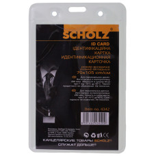 Бедж "SCHOLZ" /4342/ вертикальний 105х70мм, 250 мкм (100/1000)