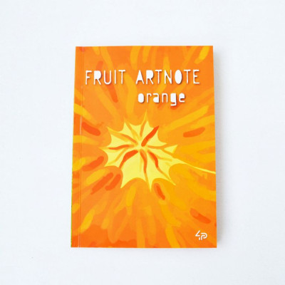 Скетчбук A5/40 "4PROFI" /902613/ ЧИСТІ "Frutti note" orange, кол.вн/блок, термокл, мат/лам, 70г