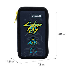 Пенал "Kite" /K25-623-4/ 2 від., без наповнення 623 Cyber (1/50)