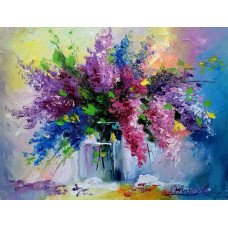 Алмазна мозаїка "Go to art" /177126/  "Букет бузку"30*40см