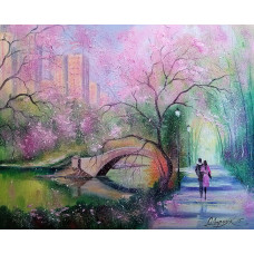 Алмазна мозаїка "Go to art" /177130/ "Весняна прогулянка в парку" 30*40см