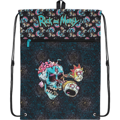 Сумка для взуття з кишенею "Kite" /RM22-601L/ Education Rick and Morty (61831) (1/25/100)