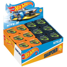 Точилка "Kite" /HW25-116/ з контейнером прямокутна Hot Wheels (24/1440)