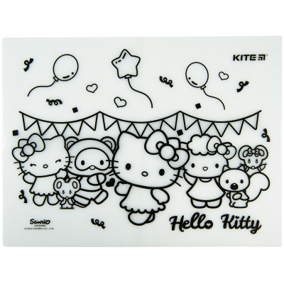 Підкладка розмальовка "Kite"  /HK22-424/  силіконова 30х40см, Hello Kitty (1/24/48)