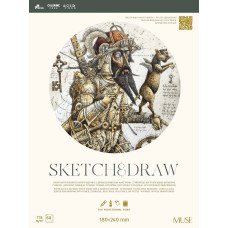 Скетчбук 180х240/50арк. "MUSE" /PB-GB-050-081/ склейка 115г/м2 (4)