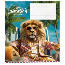 Зошит уч. "Школярик" 12арк.# /3318K/ "Cool vacation" ВД-лак (нейт) (30/300)