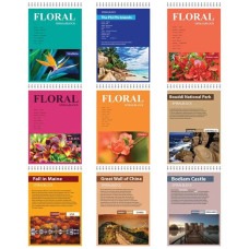 Блокнот А5/80 "КRAFT  COLOR "Офорт" /KF5280K/ ##, зверху спіраль. з перф.білі  (5/100)