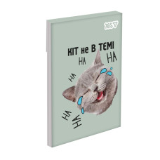Блокнот А7/48 # склейка "YES" /152578/ "Emotional Cat" (1/40/320)