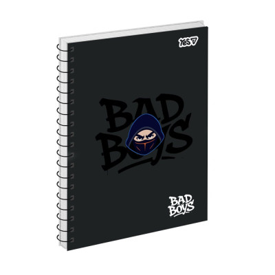 Блокнот А5/80 спіраль "YES" /152440/ "Bad boys" ВДЛ (1/60)