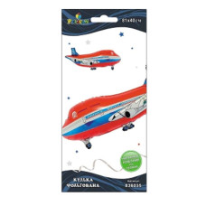 Кулька фольгована "Pelican" /836035/ літак червоний, 81см (1/10)