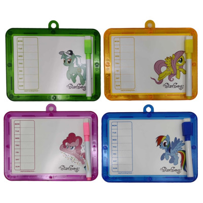 Дошка дитяча сухозтираєма /1000/ двостороння "My little pony" 17,5*13,5см (1/20)