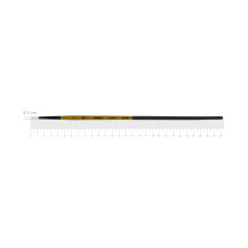 Пензлик щетина кругла "ROSA" AMBER 2306R, №1, д.р. (1/12)