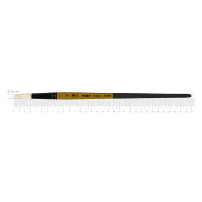 Пензлик щетина кругла "ROSA" AMBER 2306R, №8, д.р. (1/12)
