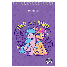 Блокнот А6/48арк. "Kite" /LP24-196/ пласт. спіраль, чистий, "My Little Pony" (1/20)