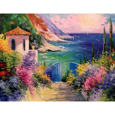 Алмазна мозаїка "Go to art" /177133/ "Сонячний ранок" 30*40см