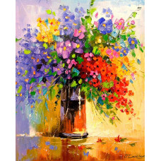 Алмазна мозаїка "Go to art" /177096/  "Букет польових квітів"  40*50см