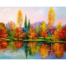 Алмазна мозаїка "Go to art" /177097/  "Осіння краса" 40*50см