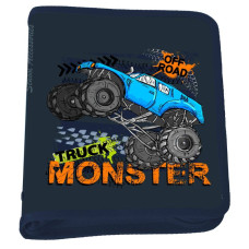 Папка на блискавці 3*19*25см "CLASS" /5629-26C/ "MONSTER TRUCK" 500мкн PP (1/60/240)