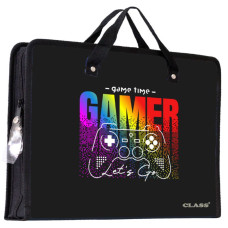 Папка з ручками 35*25,5*4,5см "CLASS" /5634-26C/ "GAMER" 600 мкм РР (1/60)