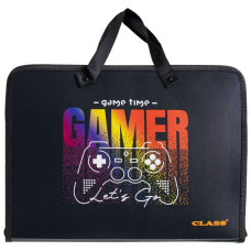 Папка з ручками 35*25,5*4,5см "CLASS" /5634-26C/ "GAMER" 600 мкм РР (1/60)