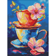 Алмазна мозаїка "Ідейка" /AMO8147/ "Таємниця чаювання" 30x40см
