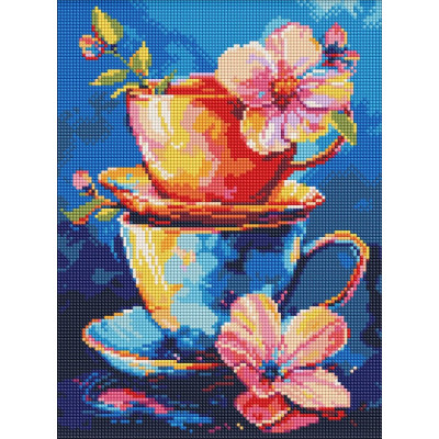 Алмазна мозаїка "Ідейка" /AMO8147/ "Таємниця чаювання" 30x40см