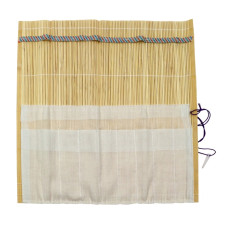 Пенал для пензликів /253/ (14509) бамбук, нат.колір+тканина 33*33см,  D.K.ART & CRAFT