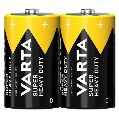 Батарейка "VARTA" /R20/2shrink/540/ Super Heavy Duty, сольова 1,5V, бочонок (2/24)