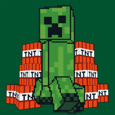 Картина за номерами "SANTI" /954930/ "Minecraft. Кріпер та вибухівка", 25*25см, з алмазною мозаїкою Картина за номерами "SANTI" /954930/ "Minecraft. Кріпер та вибухівка", 25*25см, з алмазною мозаїкою