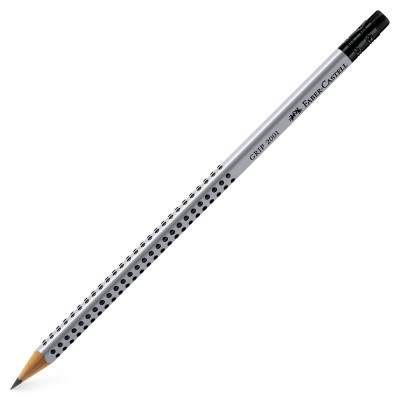 Олівець пр. "Faber-Castell" /117200/ GRIP2001 НB з гум. ТРИГРАННИЙ сірий (12/72)