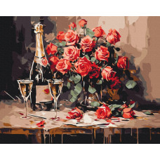 Картина за номерами "Brushme" /BS53882/ "Шампанське на двох" 40*50см