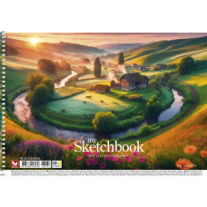 Альбом для малювання "Школярик" А4/30арк./PB-SC-030-8034/ спіраль, 120г/м2, УФ-лак (9/63)