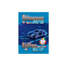 Набір паперу та картону "Kidis" /13291/ картон 8 арк (у т.ч. 2 арк металік), папір двостор. 70гр. 12 арк. "Move to Live" (8)