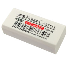 Гумка "Faber-Castell" /188730/ 7086-30 вініл, біла (30)