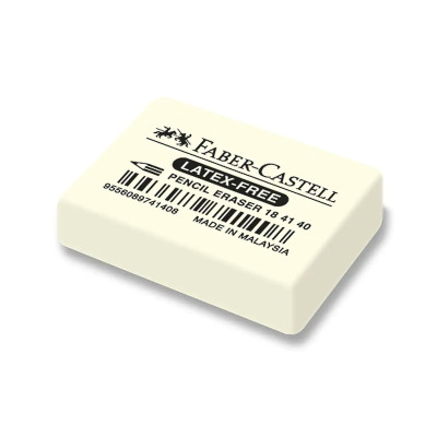 Гумка "Faber-Castell" /184140/ 7041-40 каучукова, біла (40)