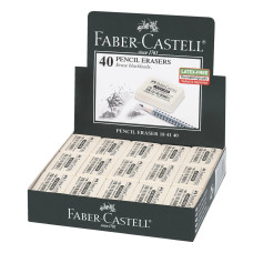 Гумка "Faber-Castell" /184140/ 7041-40 каучукова, біла (40)