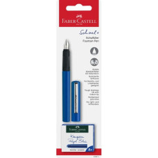 Ручка перо "Faber-Castell" /149811/ + 6шт. змін.картр. корпус синій  (1/5)