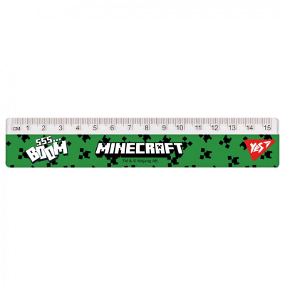 Лінійка 15см "YES" /370680/ "Minecraft.Boom" (1/20/100)