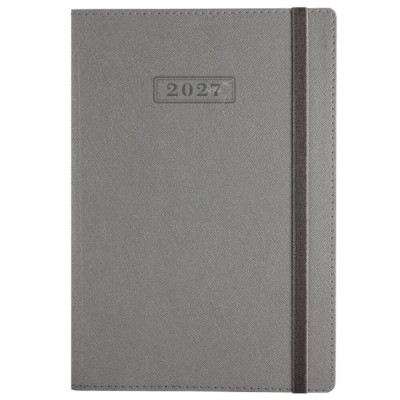 Щоденник "OPTIMA" ДАТ. 2027 /O25235-16/ CROSS, срібло, А5, м'яка обкладинка з гумкою (1/20)