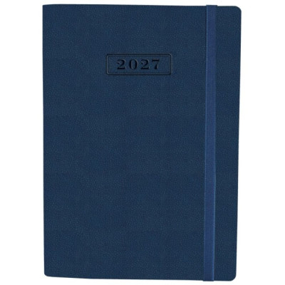 Щоденник "OPTIMA" ДАТ. 2027 /O25205-24/ NAMIB, темно-синій, А5, з гумкою без поролону (1/20)