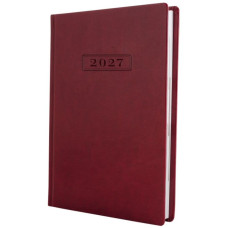 Щоденник "OPTIMA" ДАТ. 2027 /O25233-18/ NEBRASKA, бордо, А5, без поролону (1/20)