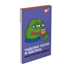 Блокнот А7/48 # склейка "YES" /151982/ "Frog" (1/40/320)