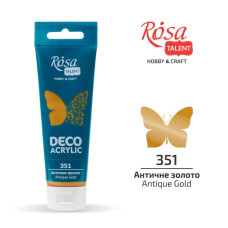 АКРИЛ для декору "ROSA TALENT" /351/ Античне золото, металік, 75 мл (1/4)