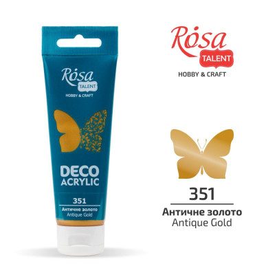АКРИЛ для декору "ROSA TALENT" /351/ Античне золото, металік, 75 мл (1/4)