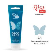 АКРИЛ для декору "ROSA TALENT" /45/ Блакитний кантрі, матовий, 75 мл (1/4)