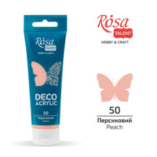АКРИЛ для декору "ROSA TALENT" /50/ Персиковий, матовий, 75 мл (1/4)