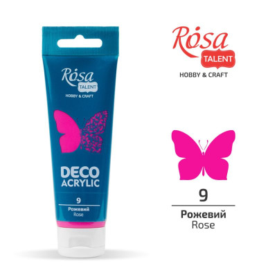 АКРИЛ для декору "ROSA TALENT" /09/ Рожевий, матовий, 75 мл (1/4)